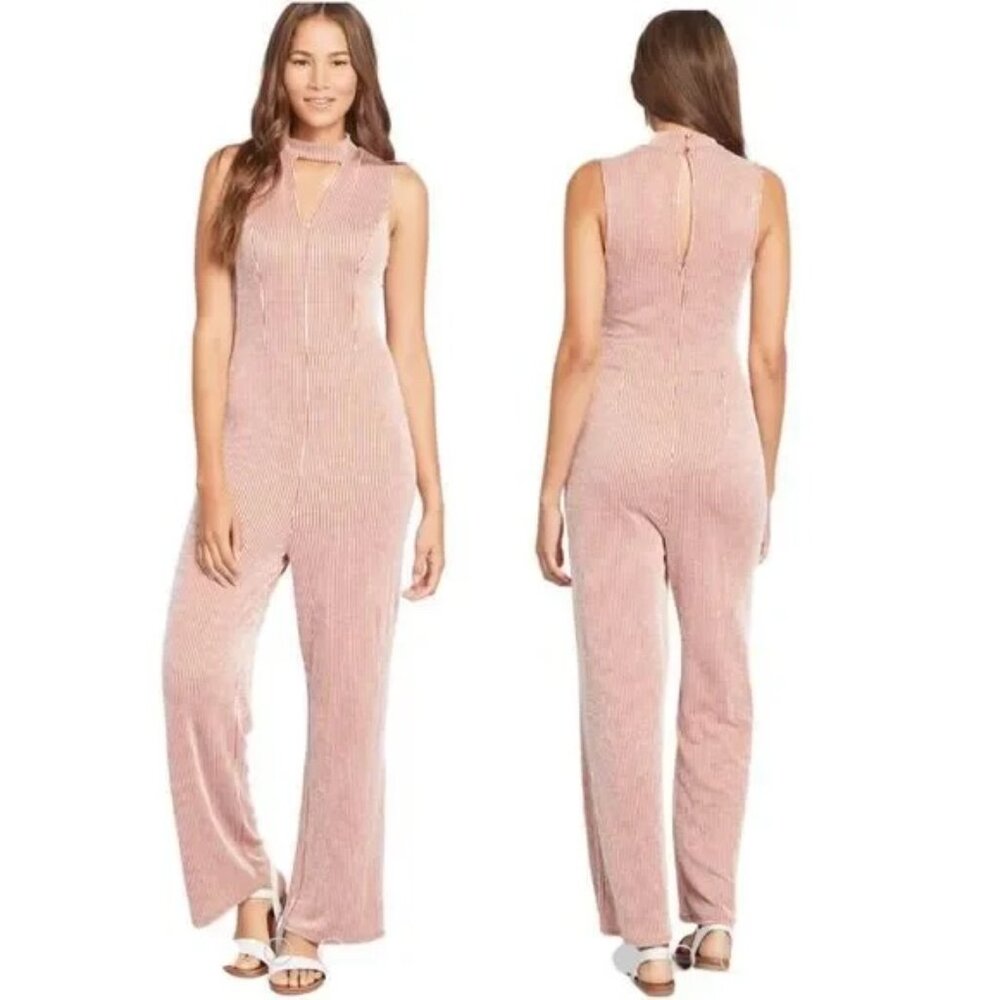 NWT Modcloth For the Bliss of It Jumpsuit Orange Stripes Size Medium M NEW